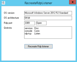 RecreateRdpListener